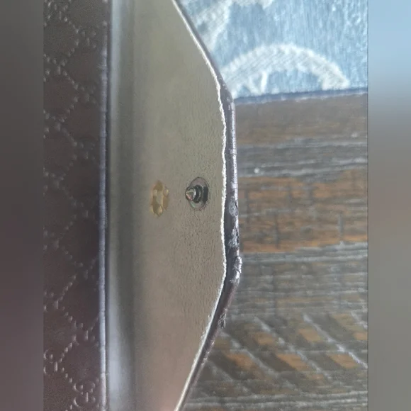 GUCCI Brown GG Logo Tri-Fold Sunglass Glasses Case Collapsible Protective Travel - Picture 2 of 10